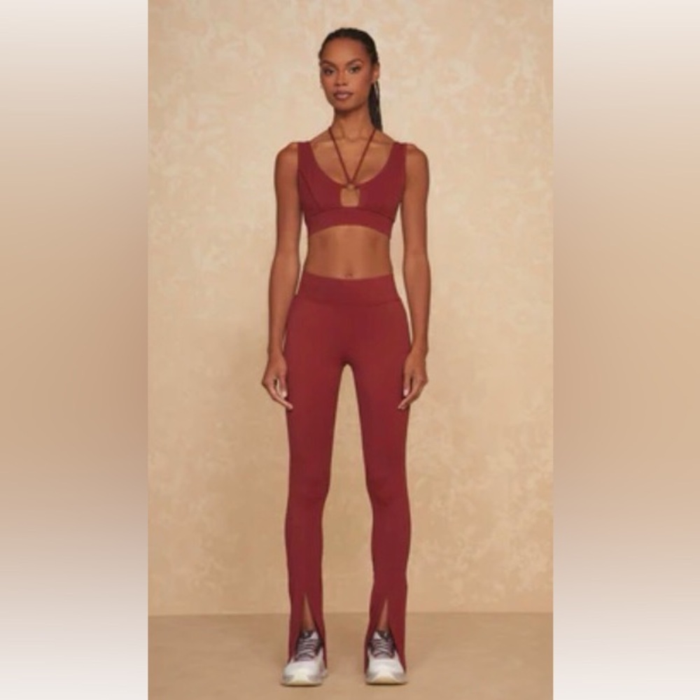 The Noli Shop Aura Leggings in Merlot - Sz S